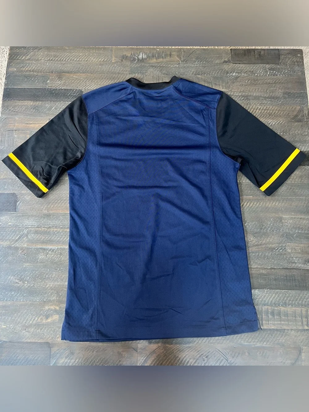 Nike WVU West Virginia Mountaineers Football Jersey Size Small Navy Gold